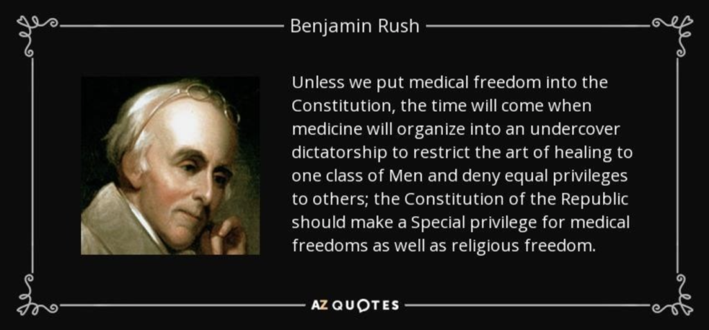 Benjamin Rush Health Freedom